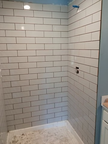 Subway Tile Shower Install