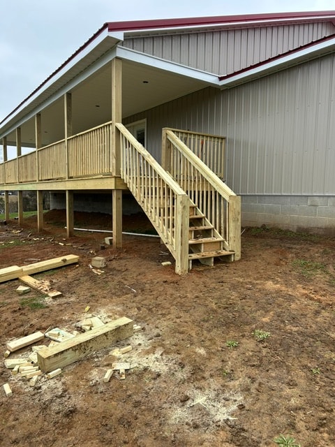 Elevated Deck & Staircase